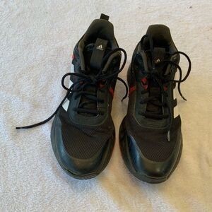 Adidas Men's Black and Red Athletic Shoes size 10.  SKU 2900